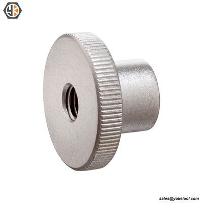 Black Steel and Stainless Steel Round Knobs Hand Nuts for 3D Printer Parts