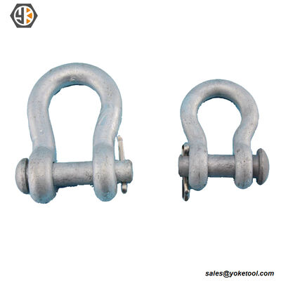 3/8'' D Ring Anchor Shackles Galvanized Screw Pin Heavy Duty Shackle