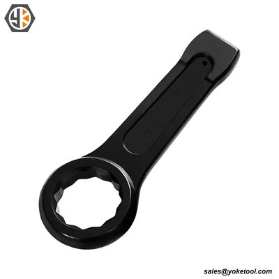 Black Oxide Striking Box End Ring Spanner With Din7444 Drop Forged
