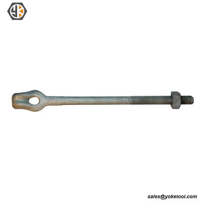5/8in X 5ft Thimbl Eye Earth Anchor Rod with Expanding Plate Anchor 1/2'' 5/8'' 3/4''