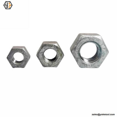 1/4-4'' Carbon Steel ASTM A194 Grade 2H Nuts Blue Waxed