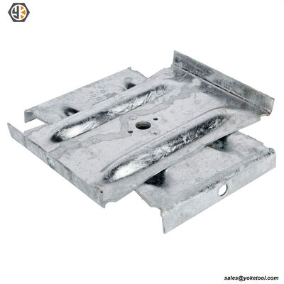 Anclaje de placa transversal negro o galvanizado