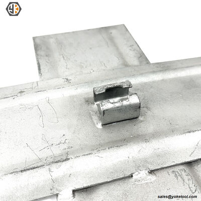 Anclaje de placa transversal negro o galvanizado
