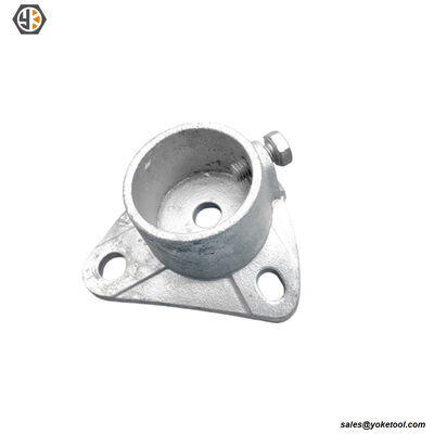 Hot Dip Galvanized Sidewalk Pole Plate and End Fitting iron casting