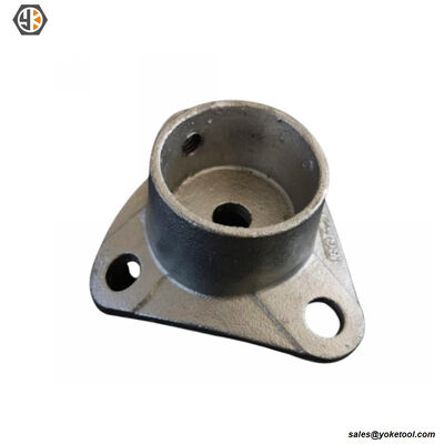 Sidewalk Pole Plate and End Fitting iron casting