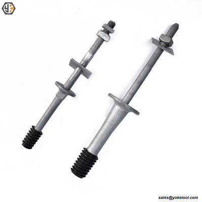 Forged Crossarm Pin Long Shank for wood crossarm