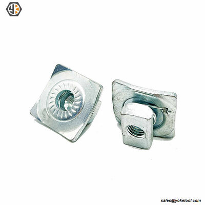 Carbon Steel Or Stainless Steel Solar Panel Mounting Spring Nut with Plastic Wing
