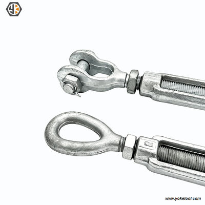 Drop Forged Turnbuckle HDG | ASTM F1145 Utility Hardware | Jaw & Jaw Galvanized Turnbuckle