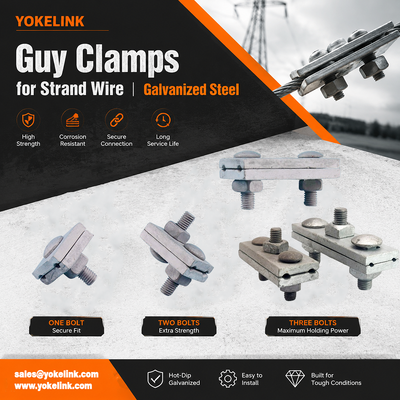 Guy Clamp 3-Bolts Cable Suspension Clamp