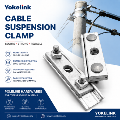 Guy Clamp 3-Bolts Cable Suspension Clamp
