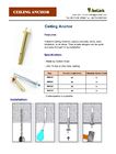 M8 Ceiling anchor Expansion Clip Suspended Ceiling Concrete HAMMER DRIVE ANCHOR