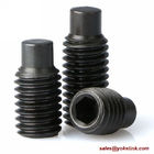 ASME B18.3, DIN 914 Brass Socket Set screws with Cone Point, Nylok patch