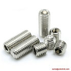 ASME B18.3, DIN 913 Stainless Steel Socket Set screws with Flat Point, Nylok patch