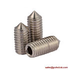 ASME B18.3, DIN 916 Brass Socket Set screws with Cup Point, Nylok patch