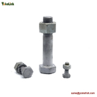 1-1/8" ASTM F3125 Grade A325 Hot Dipped Galvanized Steel Structural Bolt w/A563 DH Nut & F436 Washer
