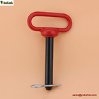 3/4" Red handle Hitch Pin with Clips