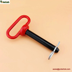 1/2" Red handle Hitch Pin with Clips