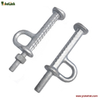 Tower Pole Step bolt with Nut Galvanized for Transmission Tower