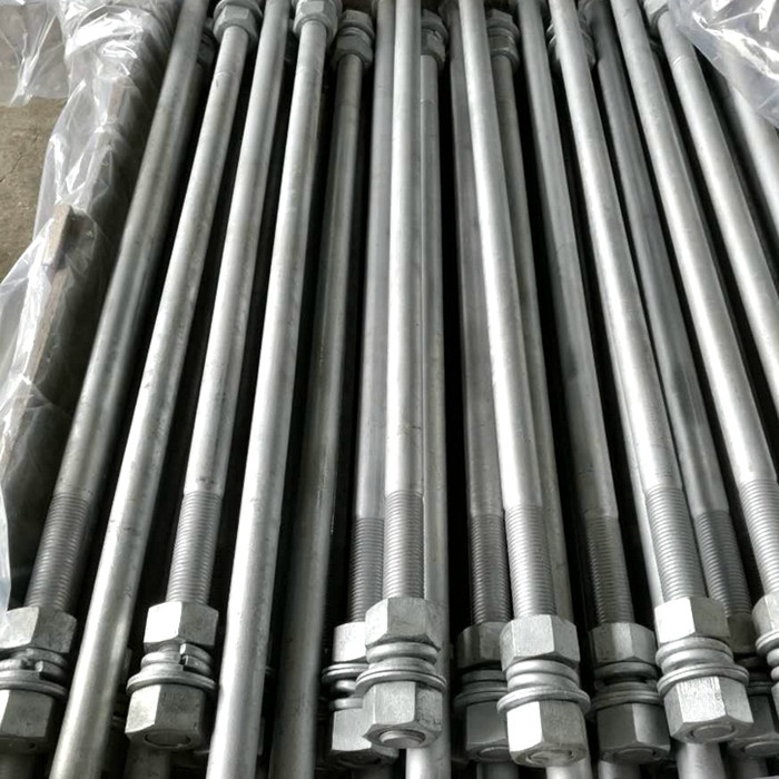 ASTM F1554 Grade 36 55 105 Anchor Bolt Anchor rod with nut and washer