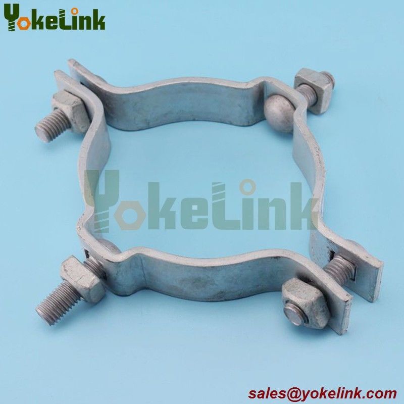 Secondary Rack Pole Mounting Bands galvanized steel pole band for pole line hardware