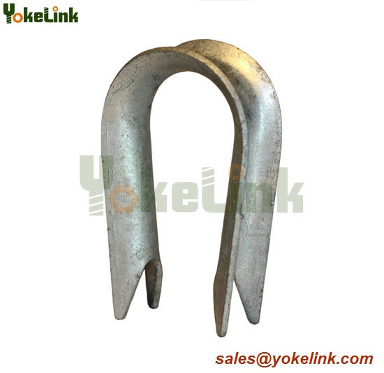 High strength Galvanized Steel US type European Type Wire Rope Thimble