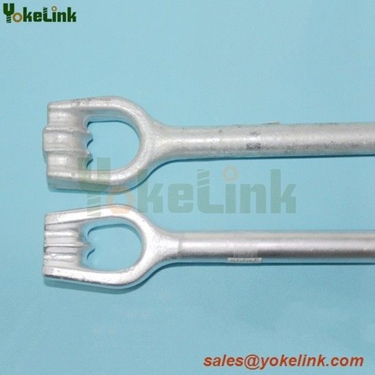 High Quality HDG ANSI C135.2 Triple eye Anchor Rods For Electrical Utilities Hardware