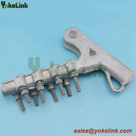 High quality Double bolted Aluminum Straight line strain clamp with good price