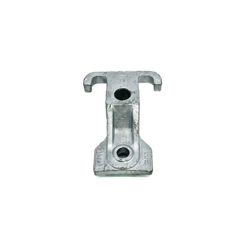 Pole Line Hardware Hot DIP Galvanized Cast Iron Guy Hook Attachment With 5/8" Bolt Size