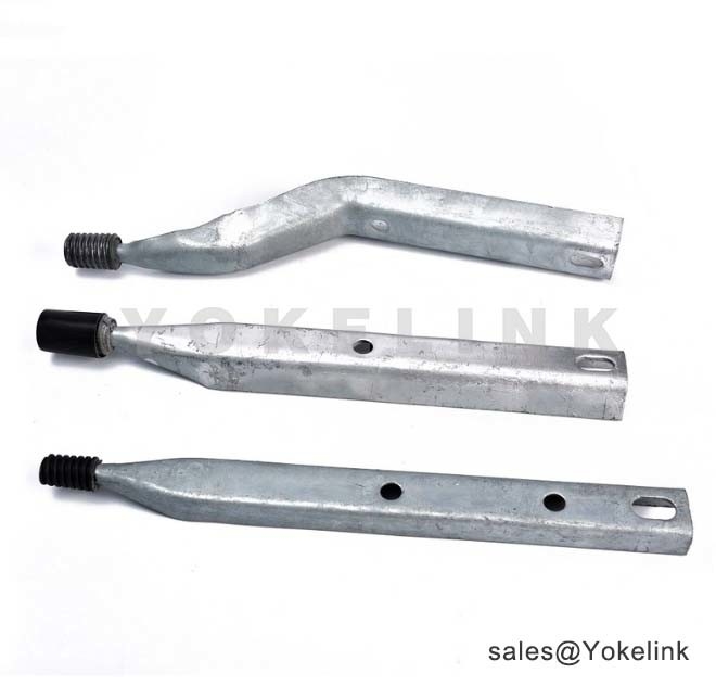 ANSI/IEEE Std C135.22. Hot DIP Galvanized 18" Pole Top Pin with 1" Nylon Head for Pole Insulator