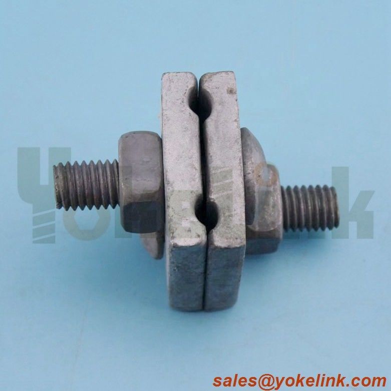 HDG guy clamp hot roller steel corner cable suspension clamp for power line system
