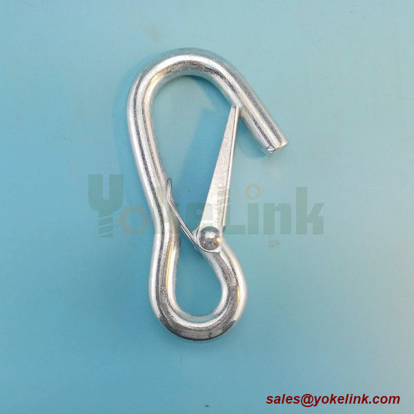 High quality Zinc Plated Carbon Steel Spring Snap Hooks 10 X 100 mm