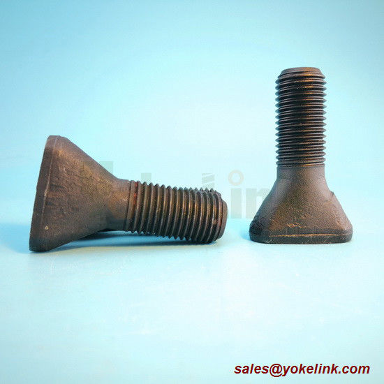 Alloy steel T head mill liner bolt with black oxide for mining industry