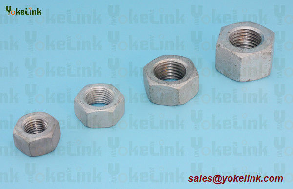 Forged Steel 1-3/8"-6 ASTM A194 2H Heavy Hex Nut  Galvanized with A325 Bolts