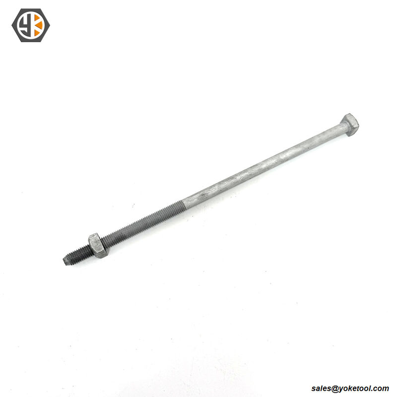 3/8" Square Head Machine Bolt HDG IEEE C135.1 & CSA C83 SEC Compliant Poleline Fastener