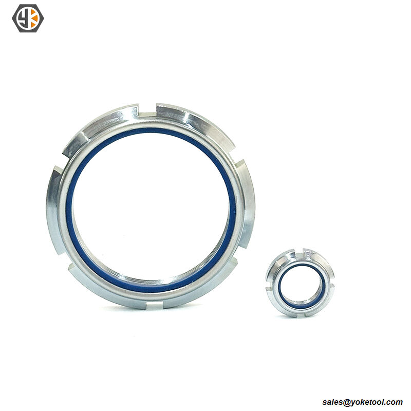 DIN981 Stainless Steel Round Slotted Shaft Nut Rolling Bearing Lock Nuts for Mechanical Parts