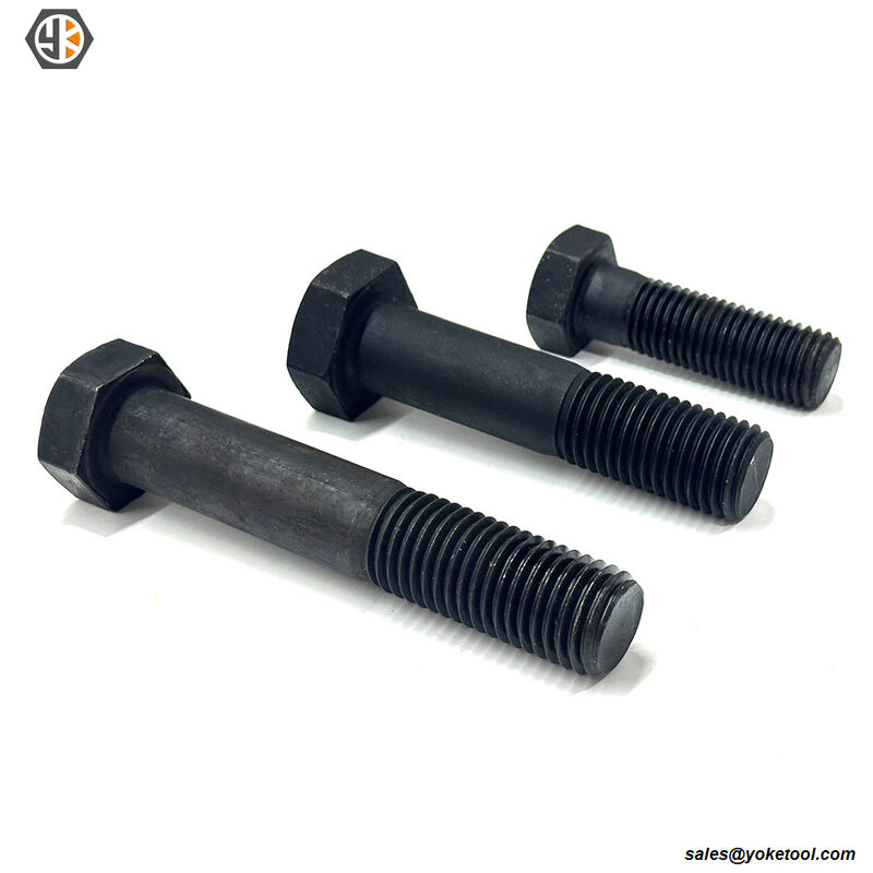 5/8"-11 X 3" ASTM A193 Grade B7 Plain Finish Heavy Hex Cap Screw Black Finish