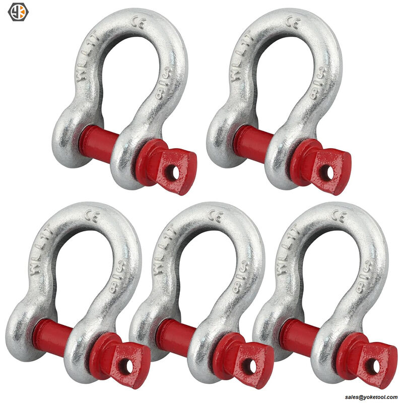 D-type American Shackle Zinc Plated Galvanized Anchor Shackle Bolts