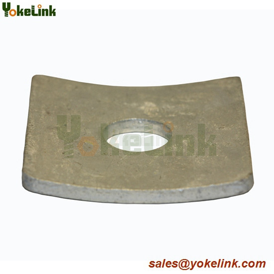 Square Curved Washers, curved square washer for pole line hardware