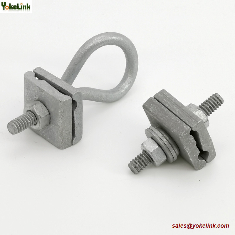 Galvanized D Cable Lashing Wire Clamp 1/4" to 7/16" Strand Cable