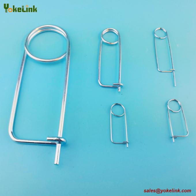 Stainless steel Spring Wire Coiled Tension Safety Pin, Diaper Pin Zinc