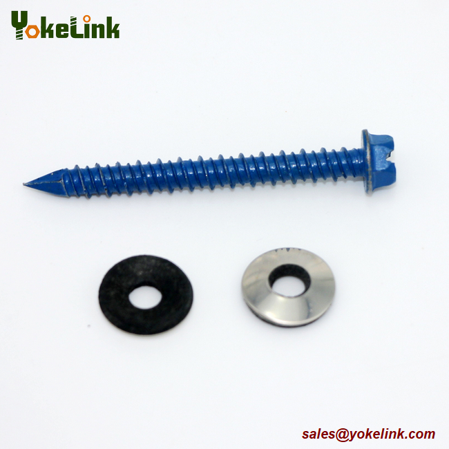 Hex Washer Head Concrete Screw HiLo Thread Screws Ruspert Tapcon Screw