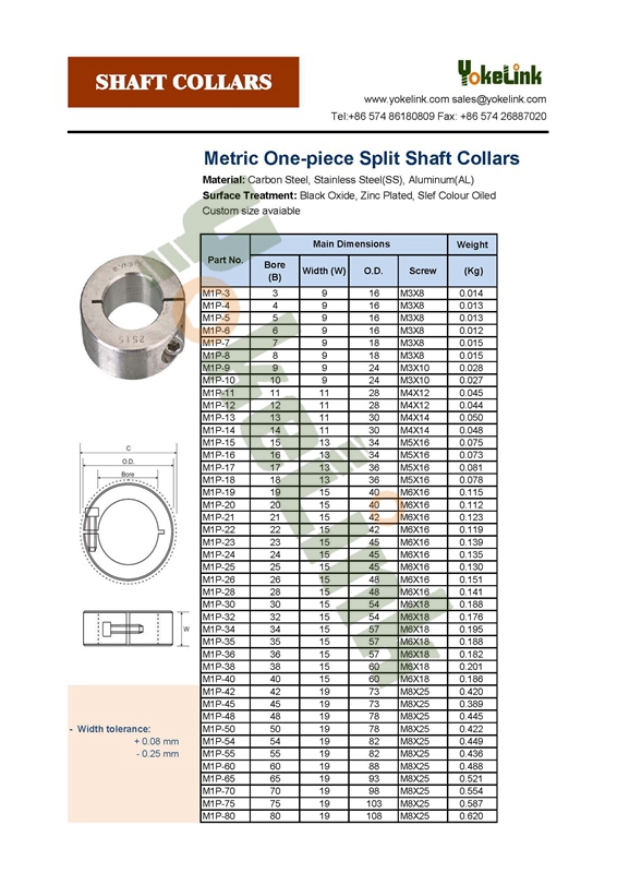 Zinc plating 1 1 2 inch set screw shaft collar